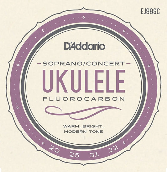 D'Addario EJ99SC Pro-Arte Carbon Ukulele Strings, Soprano / Concert