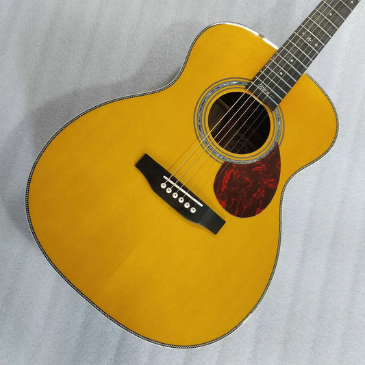 factory custom OM mayer acoustic guitar 14 frets guitar with signature